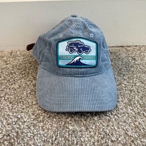 Wearswoody Women's One Size Blue Corduroy Beach Cruiser Trucker Hat Adjustable